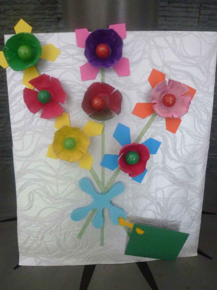 Activite Cadeau Maitresse tout Travail Manuel En Papier Fleur