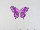Ailes Papillon Soie Rose Fuchsia Paillettes 5 Cm &quot;Maéva destiné Papillon A Dã©Couper