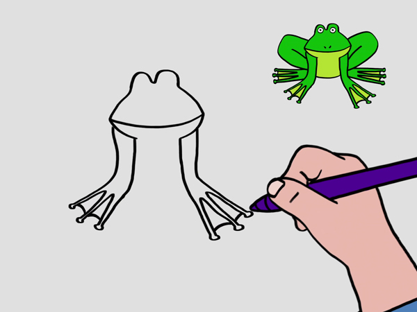 Apprendre À Dessiner Une Grenouille En 3 Étapes à Dessiner Une Grenouille Tchou Team 