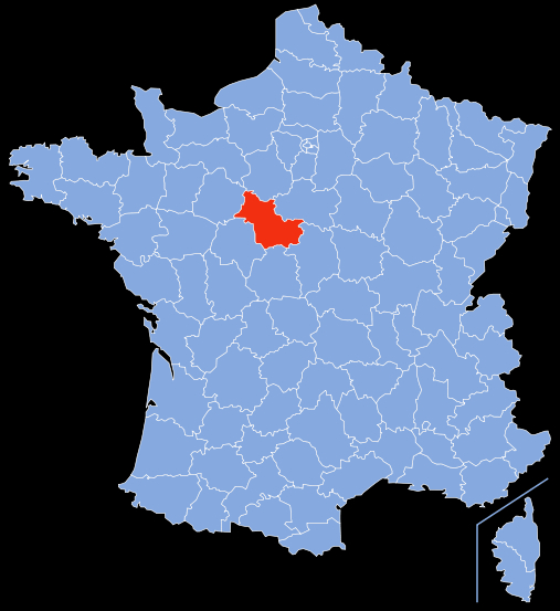 Blois (Département : Loir-Et-Cher (41) - Région : Centre serapportantà Carte Du Dã©Partement 57 