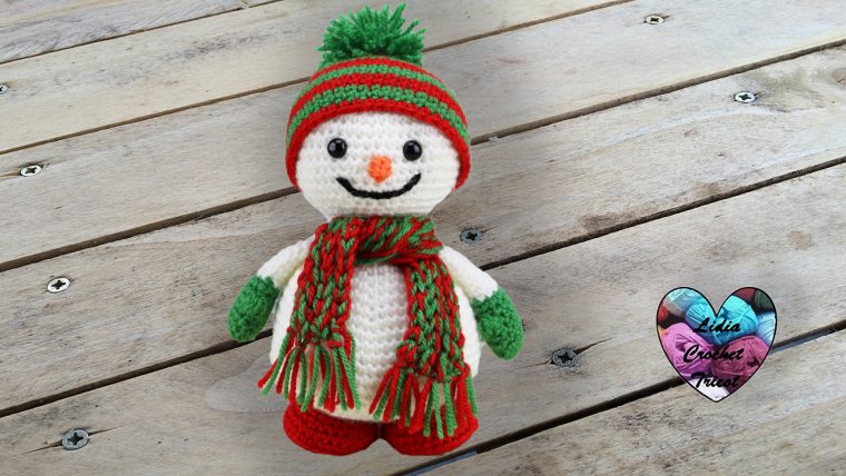 Bonhomme De Neige: Tutoriel Au Crochet, Présenté Par Lidia pour Yeux Pour Bonhomme De Neige