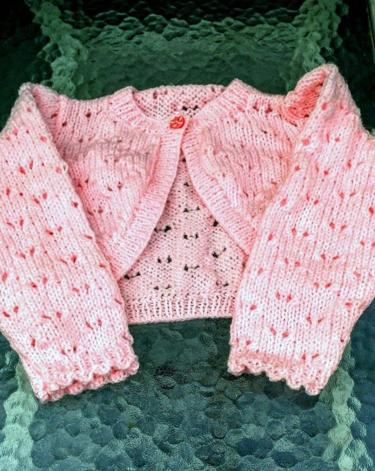 Boutique De Vente Layette Fait-Main, Boléro Fille Rose encequiconcerne Taille Fille 2 Ans Et Demi