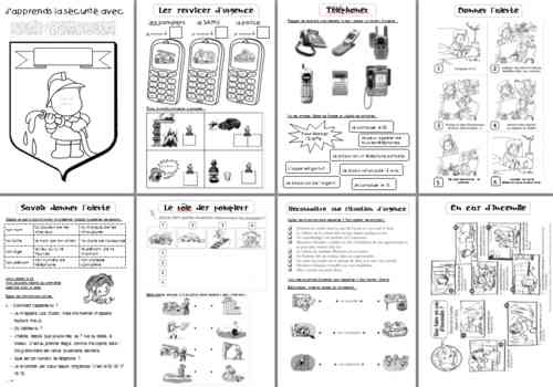 Cahier Activités Pompiers Gratuit – J'Apprends La Sécurité concernant Quizz Sur La France Maternelle