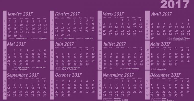 Calendrier 2017 Gratuit À Imprimer encequiconcerne Calendrier 2017 A Imprimer