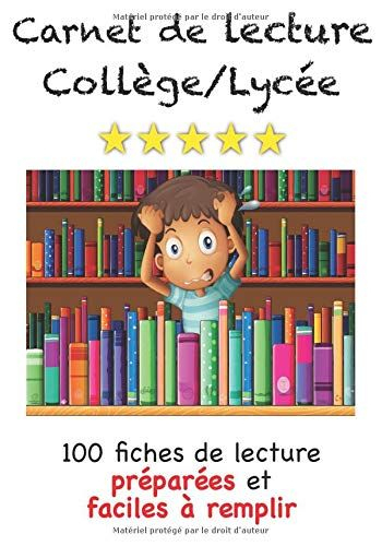 Carnet De Lecture Collège Lycée: Suivi Des Livres Lus Pour avec Lecture Entrainement La Classe De Stefany 