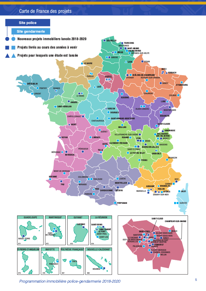 Carte De France Des Projets Immobiliers  Publications à Carte De France Exercices 