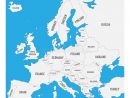 Carte De L'Europe Avec Des Noms Des Pays Souverains tout Carte De L&amp;#039;Europe Sans Nom