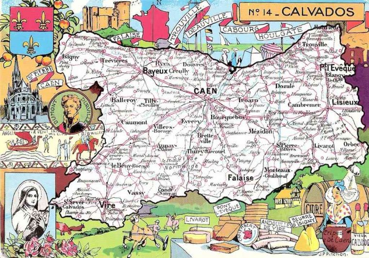 Carte Département Calvados » Vacances – Guide Voyage pour Carte Du Dã©Partement 57