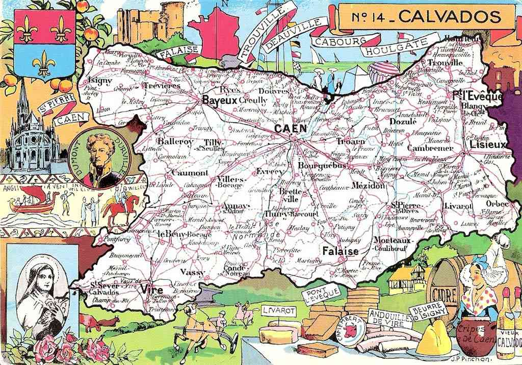 Carte Département Calvados » Vacances - Guide Voyage pour Carte Du Dã©Partement 57 