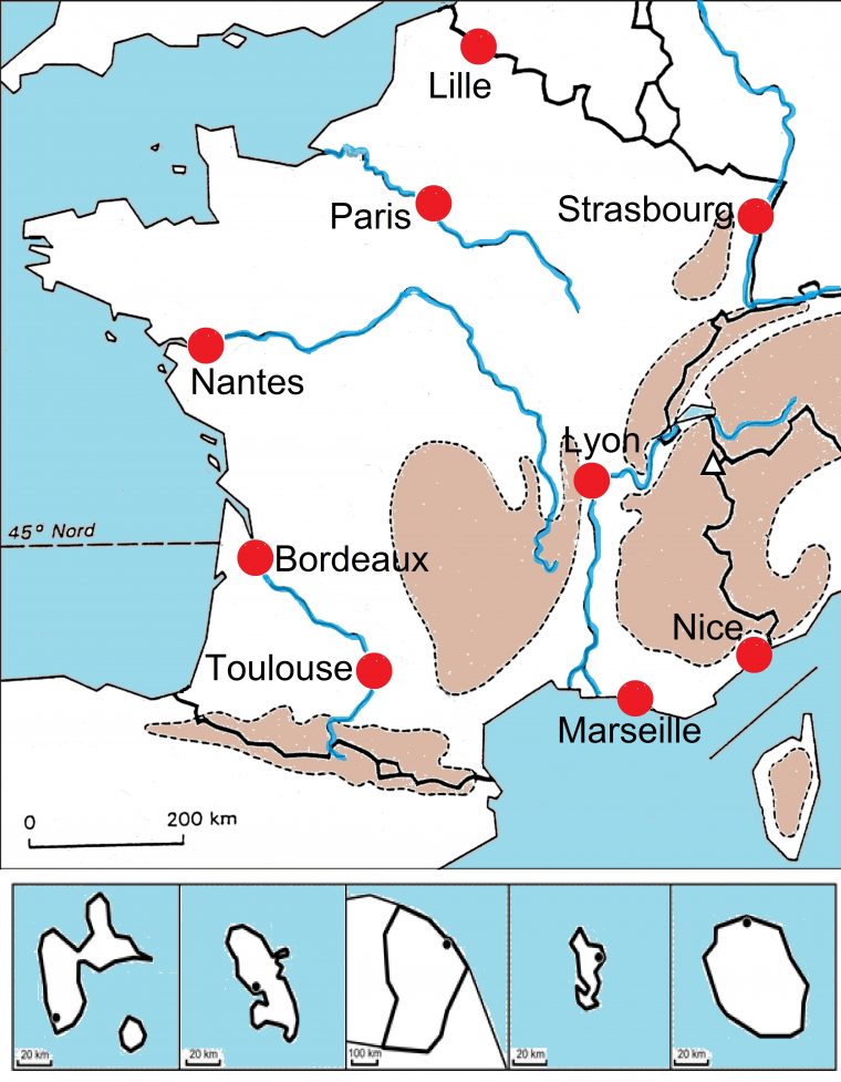 Carte Des 10 Plus Grandes Villes De France – Altoservices à Carte De France Avec Villes