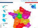 Carte Des 13 Régions De France Et Outre-Mer Colorée Avec à Regiuons Et Departements