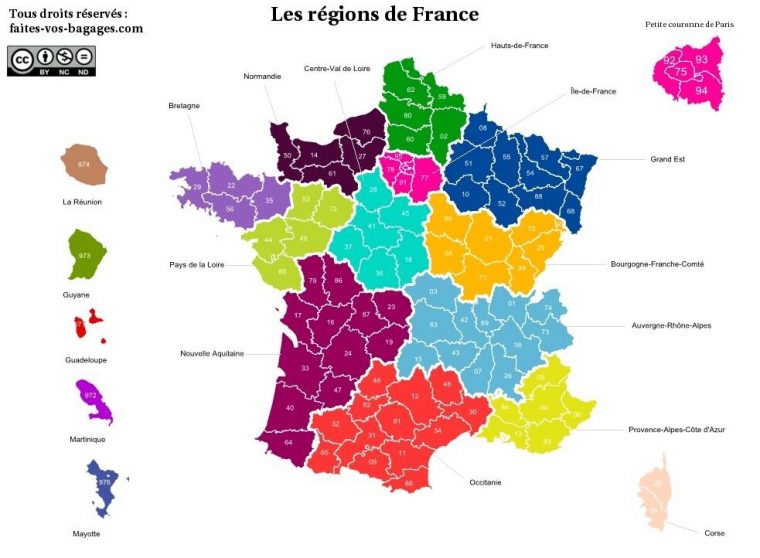 Carte Des Régions De France – Cartes Régions tout Les Outre-Mer Carte