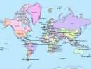 Carte Du Monde  Carte Du Monde, Noms Des Pays intérieur Carte Des Continents Avec Pays A Imprimer