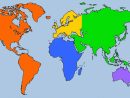 Carte Du Monde Continents • Voyages - Cartes dedans Carte Du Monde Continent