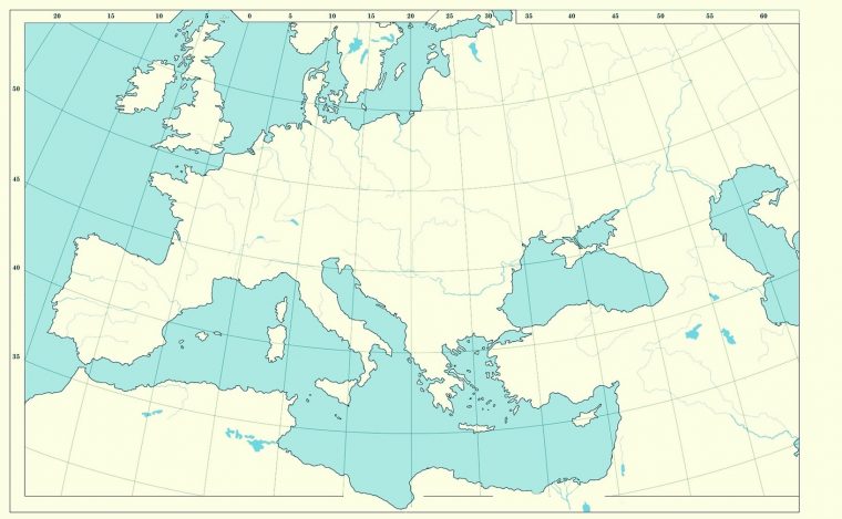 Carte Europe De L'Ouest Vierge – Cartes-Du-Monde encequiconcerne Carte Vierge Europe