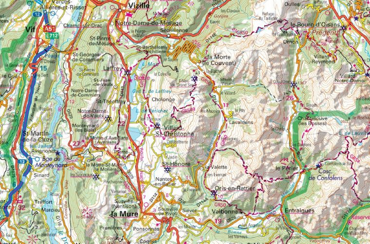 Carte Ign Top 200 – Massif Central dedans Plan Ign Modifiable France