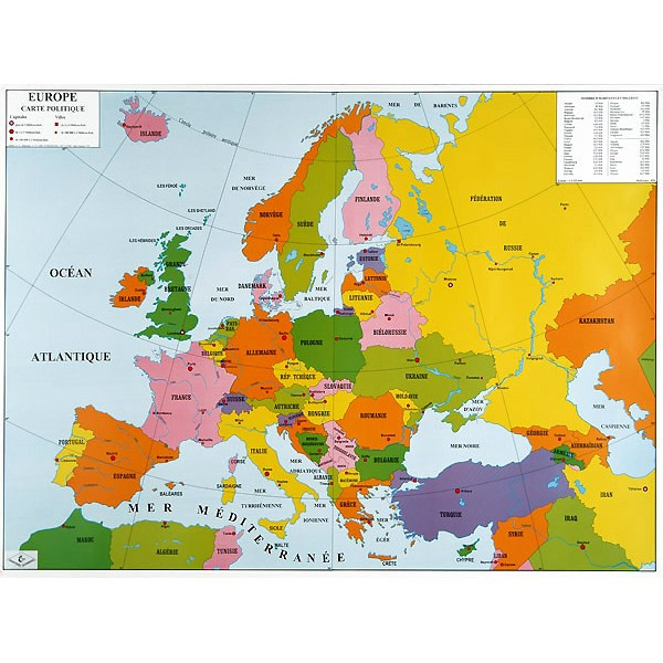 Carte Muette Europe Rivières Imprimer destiné Carte De L Europe Avec Capitale A Imprimer