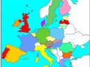 Carte Union Europeenne Vierge, Sans Les Noms Des Pays Membres avec Carte Europe Muette