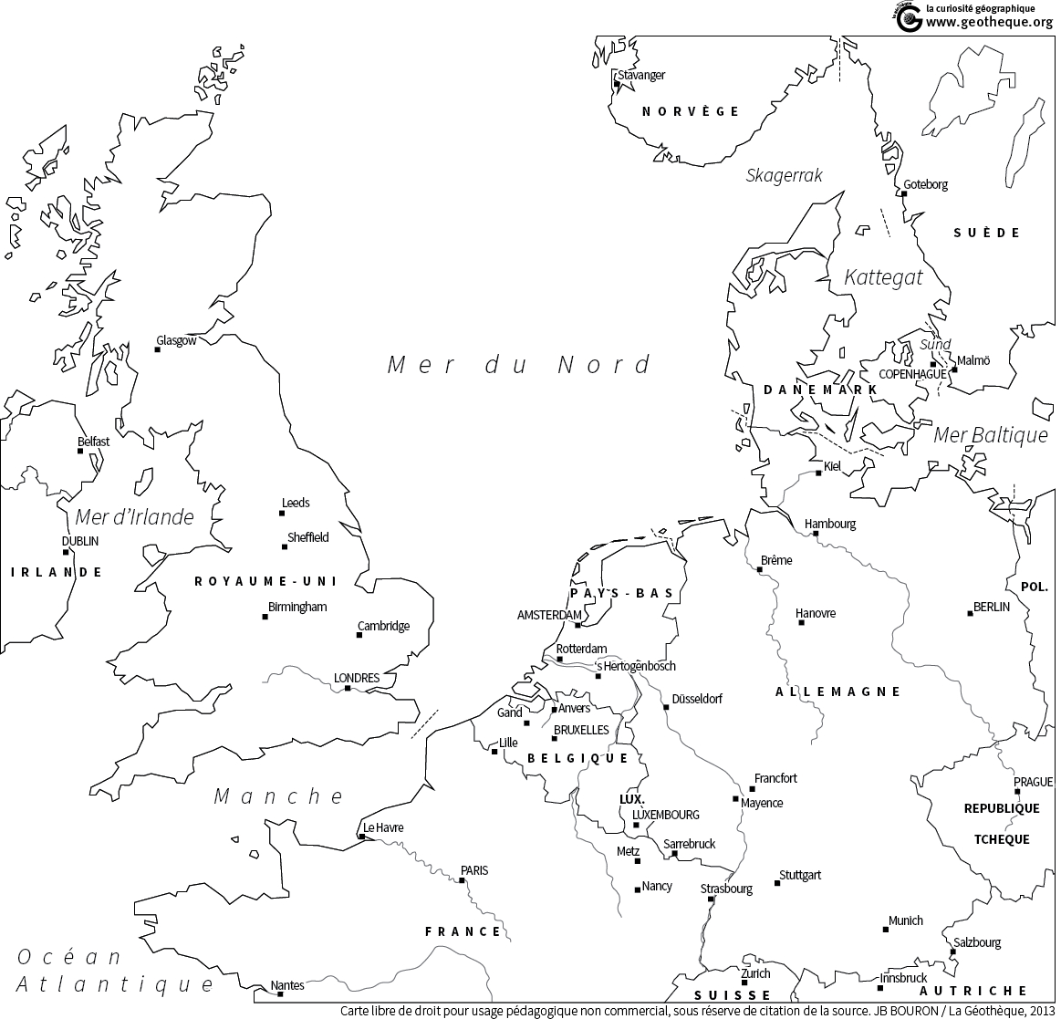 Carte Vierge Politique De L&amp;#039;Europe Et De Sa Capitale avec Bonne Carte De Leurope A Imprimer En Noir Et Blanc 