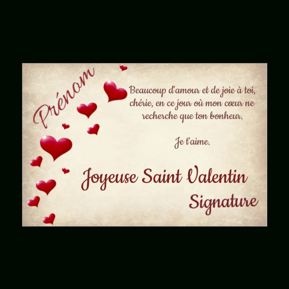 Carte Voeux Saint Valentin Coeur Marron Gratuit À Imprimer intérieur Sanint Valentin Fle A Imprimer