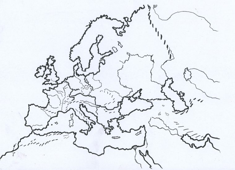 Cartes Histoire Serapportantà Carte De L Europe Vierge intérieur Fond De Carte Europe Vierge