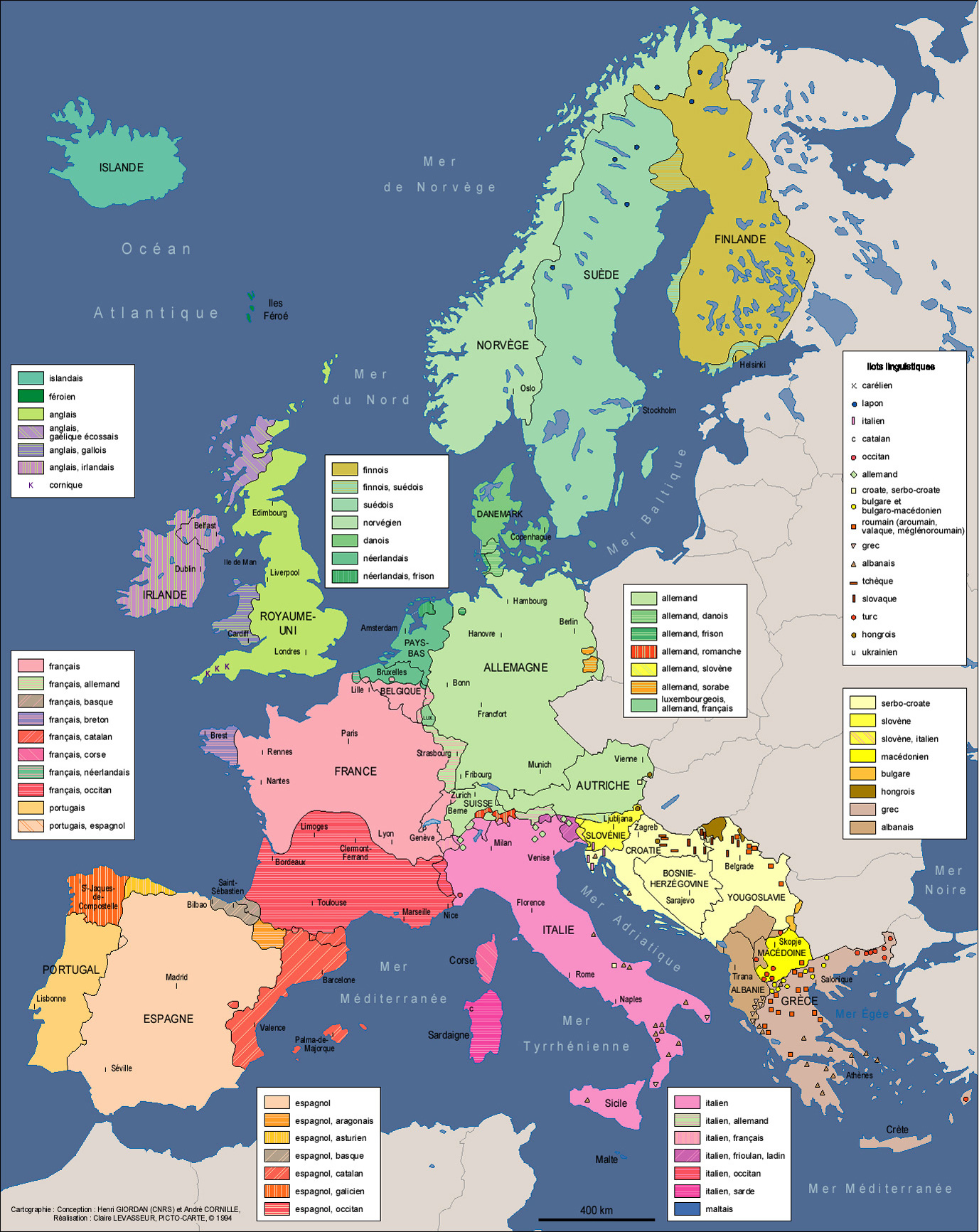 Cartograf.fr : Cartes Des Continents : Europe : Page 3 destiné Map De L&amp;amp;#039;Europe Avec Pays 