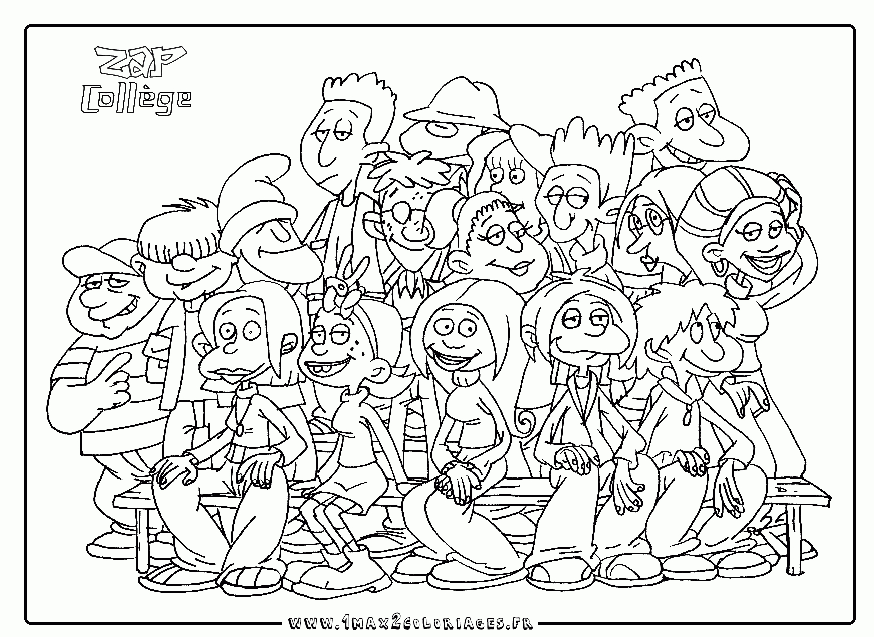 Coloriage Classe Maternelle  Primanyc pour La Classe De Luccia Colorier Sans Dã©Passer Ms 