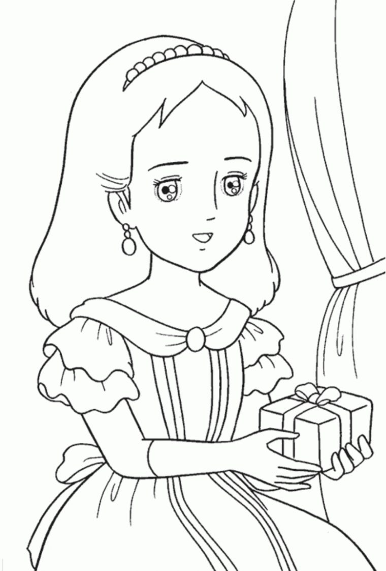 Coloriage De Princesse 2  321 Coloriage pour Princesse Sirã¨ne Coloriage