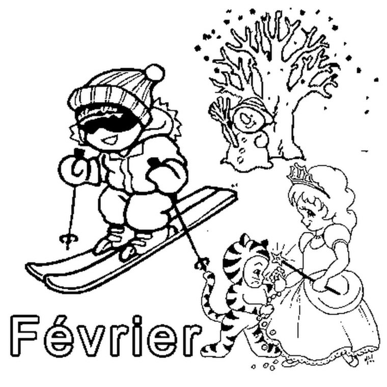 Coloriage Fevrier – Dessin Et Coloriage destiné Zoum Logiciels Maternelle Gratuit