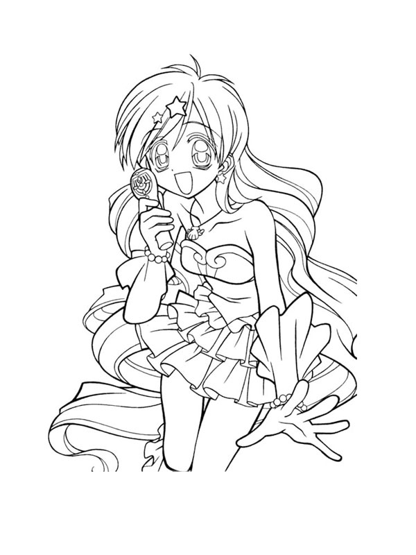 Coloriage Hanon Hosho En Sirã¨ne - Mermaid Melody intérieur Princesse Sirã¨ne Coloriage 