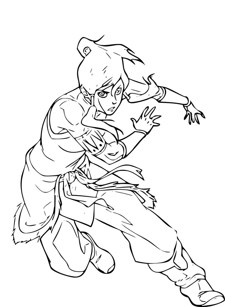 Coloriage La Légende De Korra À Imprimer Et Colorier tout Dessin De Flash A Colorier