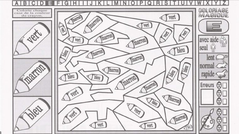 Coloriage Magique Lecture  Liberate pour Un Abecedaire En Coloriage Magique (Partie 1)