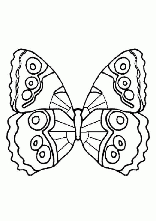 Coloriage Papillon 12 Sur Hugolescargot dedans La Symetrie Pappillon   Dessin