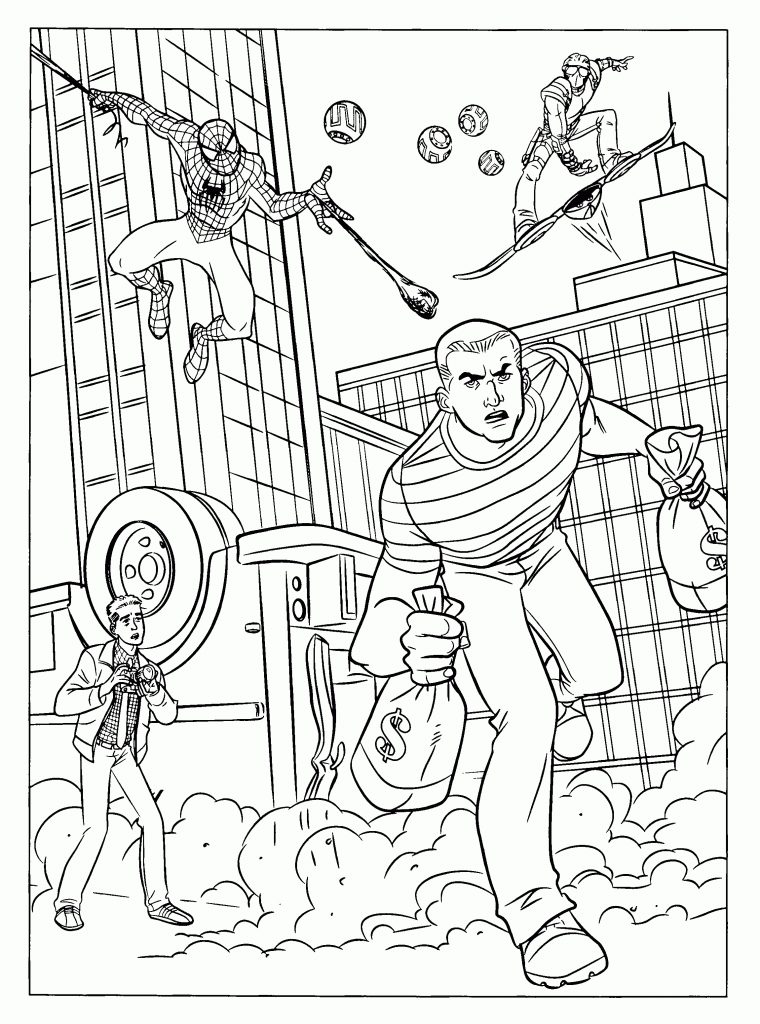 Coloriage Spiderman À Imprimer Pour Les Enfants – Cp24629 avec Dessin De Flash A Colorier