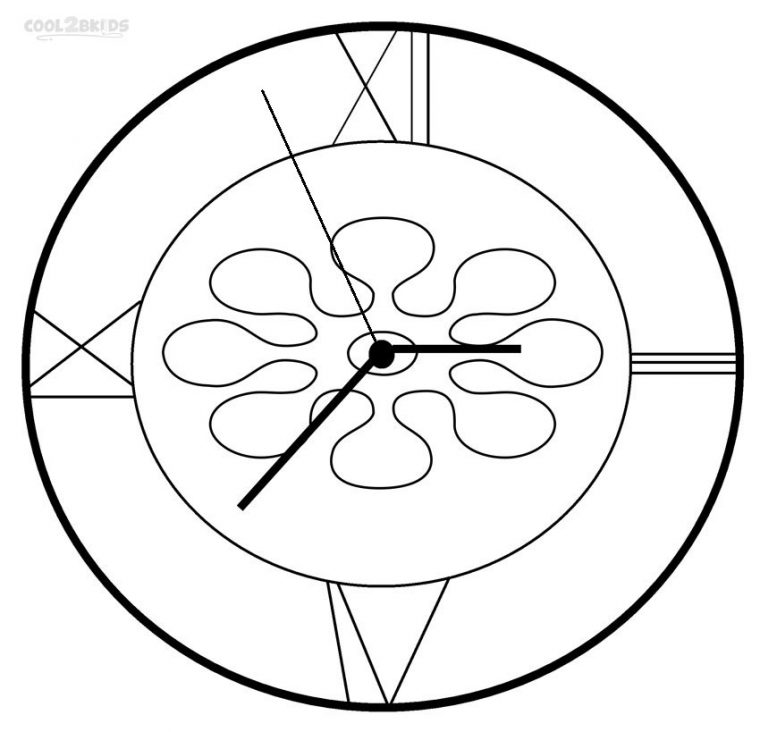 Coloriages – Horloge – Coloriages Gratuits À Imprimer encequiconcerne Dessin D Horloge A Imprimer