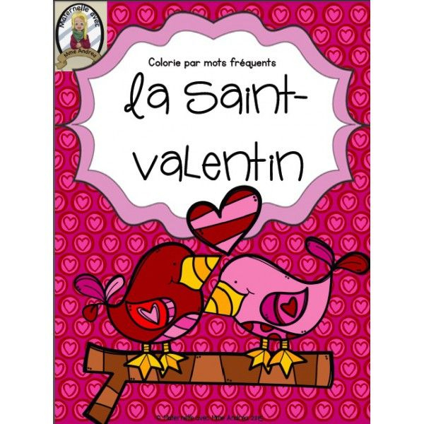 Colorier Par Mots Fréquents - La Saint-Valentin avec Mot Croisã© De Saint Valentin A Imprimer