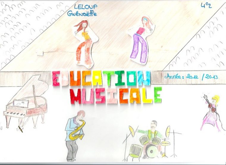 Concours De Pages De Garde En Education Musicale – Collège à Page De Garde Avec Des Lutins Amusantes