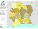 Côte D'Ivoire: Regions Map - Datasets - Mapaction intérieur Cote D&amp;#039;Ivoire Dã©Partements