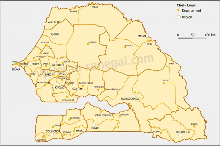 Découpage Administratif Du Sénégal- Au Sénégal, Le Cœur Du encequiconcerne Decoupage Administratif Dugabon