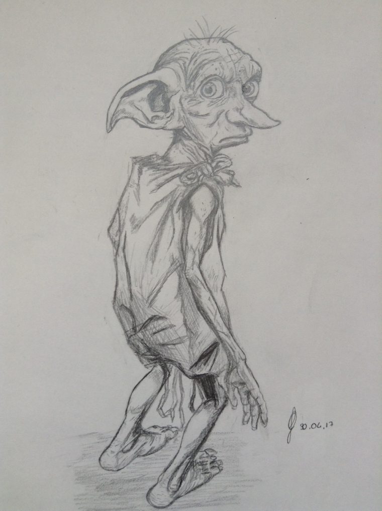 Dessin Dobby – Pencildrawing.fr encequiconcerne Dessin Fantastique Facile A