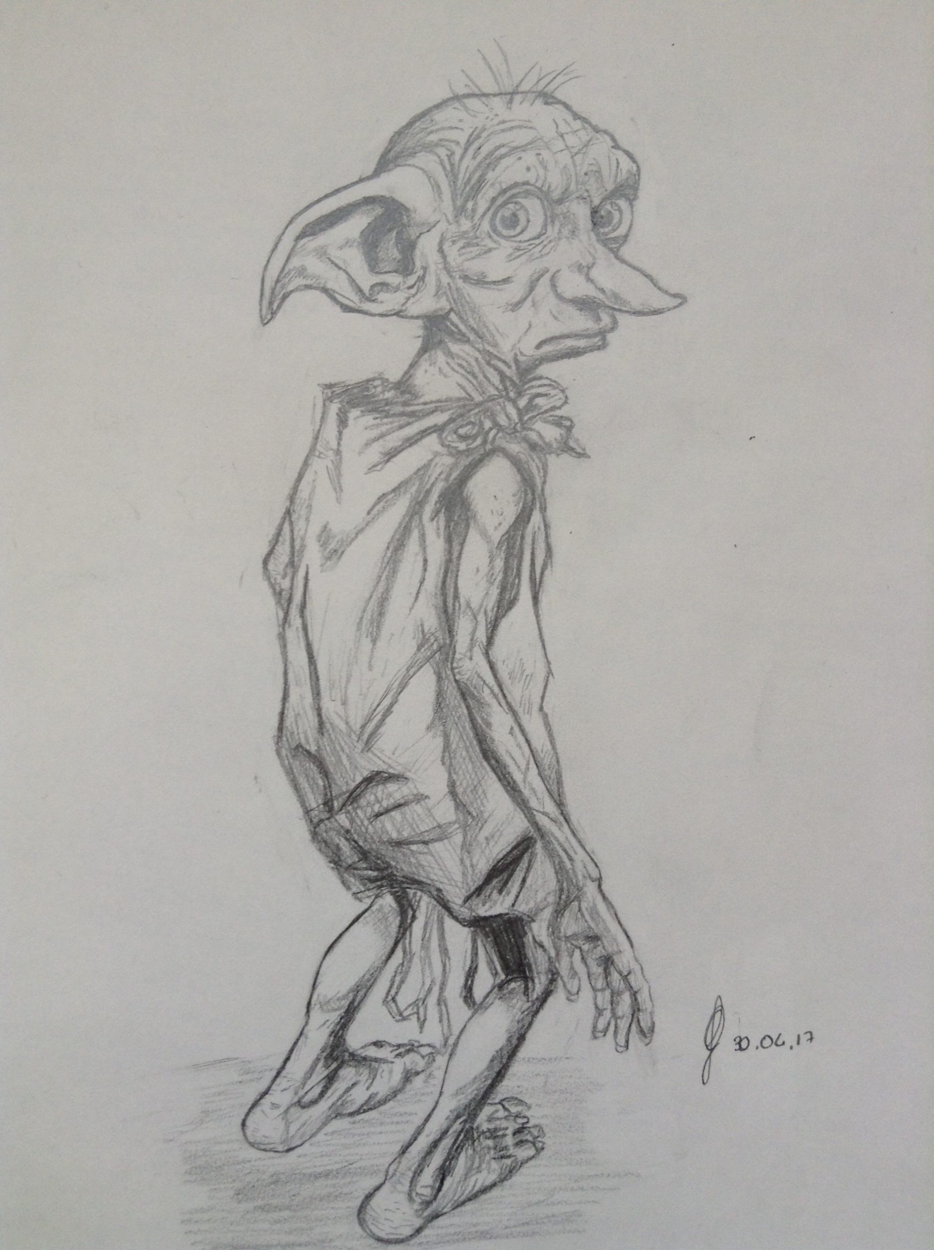 Dessin Dobby - Pencildrawing.fr encequiconcerne Dessin Fantastique Facile A