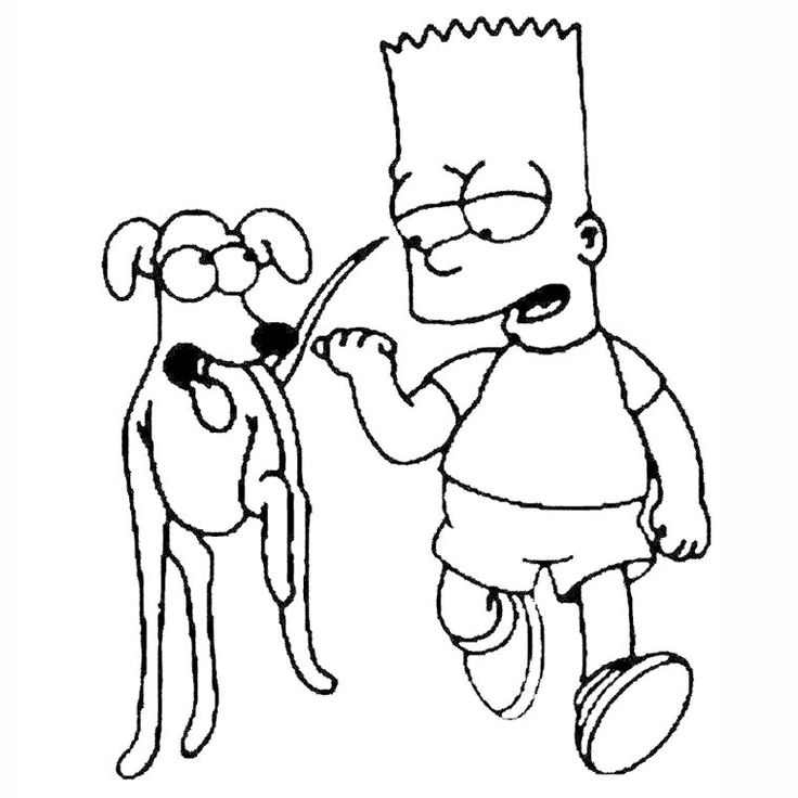 Dessin Simpson A Faire Sur Ordinateur  Dessin A Colorier à Dessin A Colorier Sur Ordinateur 