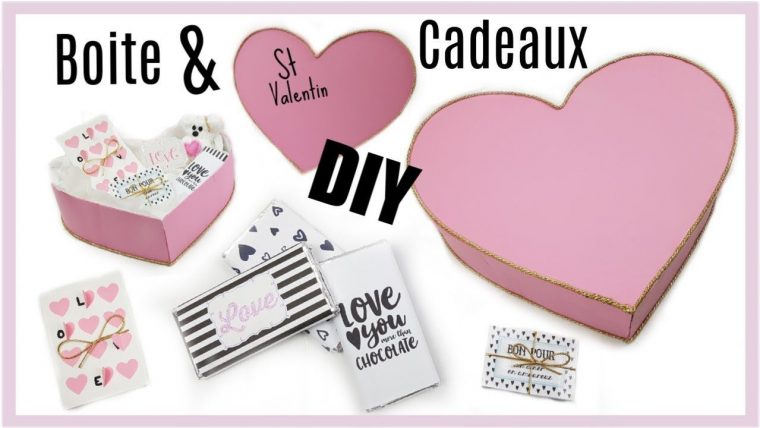 Diy Boite Coeur Surprise Pour La Saint Valentin Facile Et pour Comment Faire Des Boite En Forme  De  Coeur