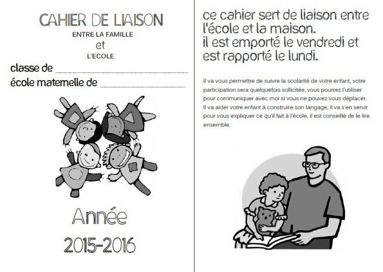 Drôle De Valise Cahier De Liaison N°1  Cahier De Liaison pour Cahier De Famille Pdf