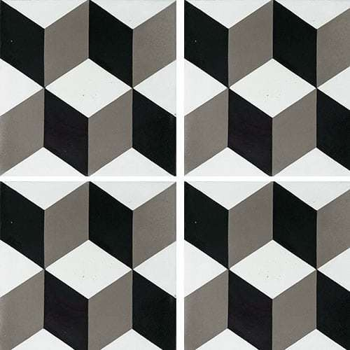 Echantillons Carreau De Ciment Cube Noir Et Blanc intérieur Schema Cubes Noir Et Blanc 