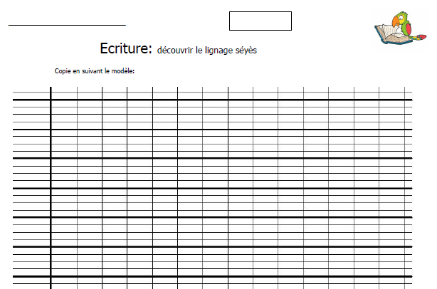 Ecriture :: L'École De La Rigole avec Feuille Lignã©E Pdf