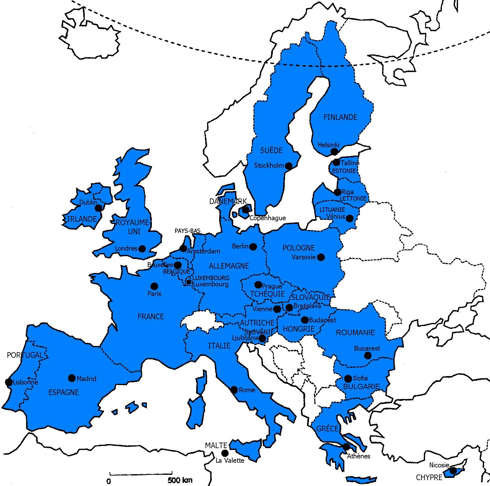 Épinglé Sur Compact Knowledge encequiconcerne Carte De L Europe Avec Capitale A Imprimer 