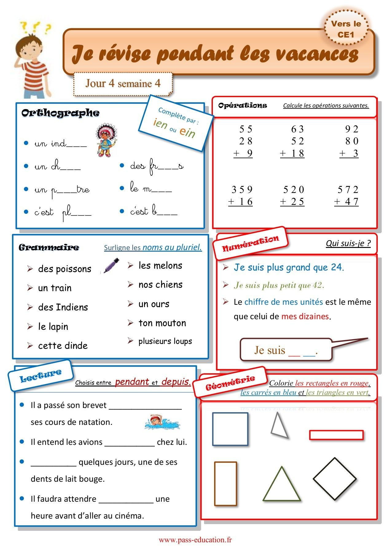 Épinglé Sur Maternelle encequiconcerne Cahier De Vacances Cm1 Cm2 A Imprimer Gratuit 