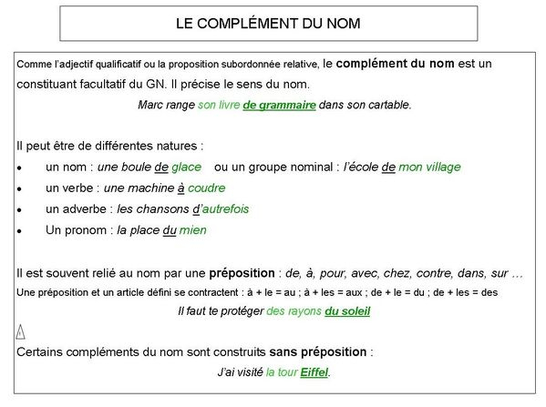 Exercice Complément Du Nom Cm1 — Motivrh concernant Grammaire Picot Annee 1 Ce1 Ce2 Chez Val 10 