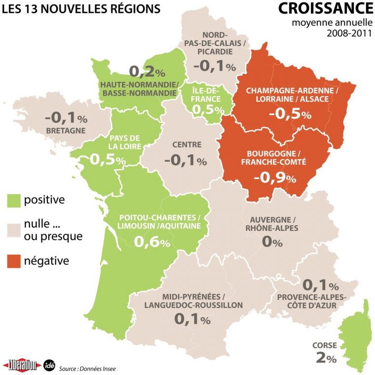 Florent Latrive On Twitter: "Pib, Superficie, Nombre De pour La France Mã©Tropolitaine Has Thirteen Regions.